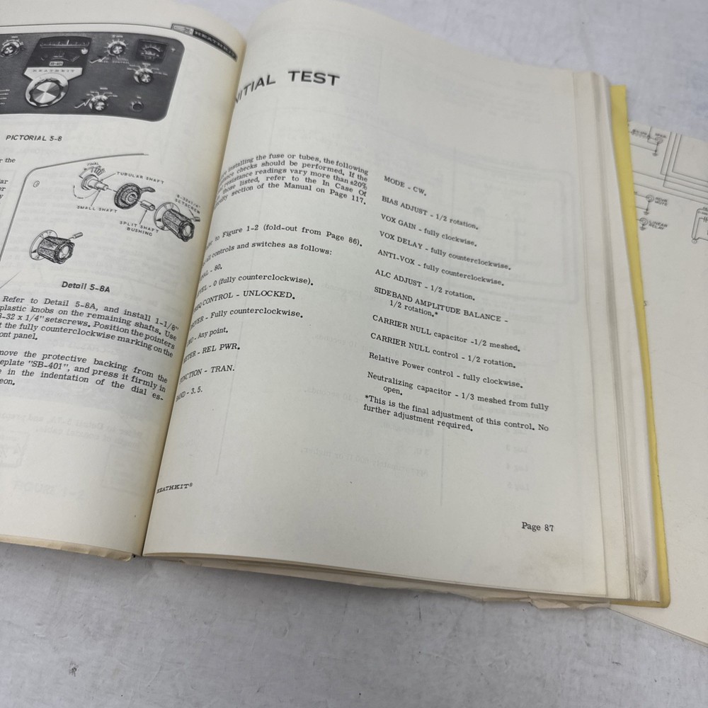 Heathkit SSB Transmitter Model SB-401 Assembly Manual Plus Schematic