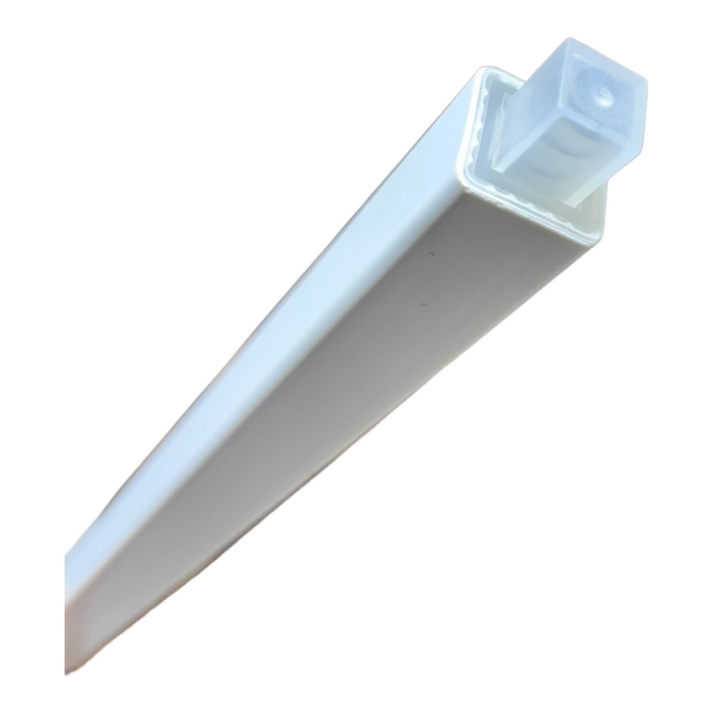 24" Towel Bar Replacement Easily Cut to Fit White Plastic Spring Loaded Ends