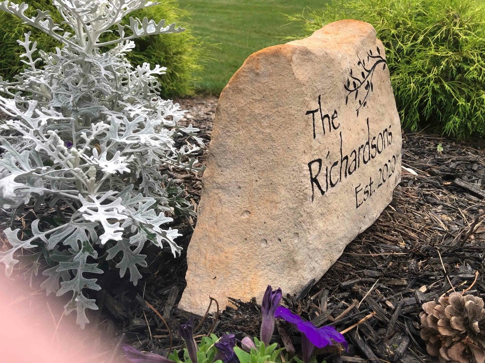 Large Custom Engraved Memorial Stone