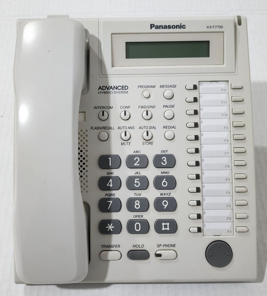 Panasonic KX-T7730 24-Button Display Phone (WHITE) *Refurbished*