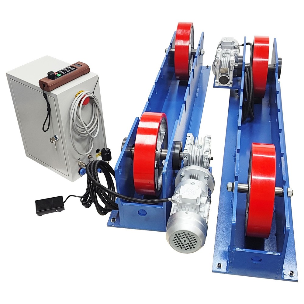 6600LBS Adjustable Welding Turning Rollers 220V Remote Control Dual Motor Drive