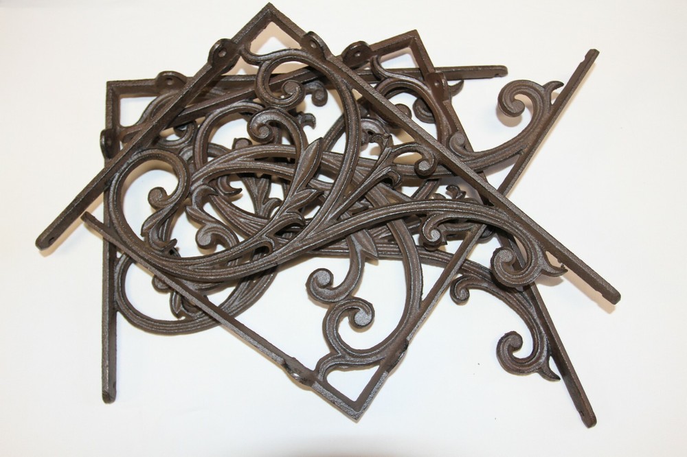 Elegant Mailbox Post Project Corbel / Solid Cast Iron, 16 inch, B-85