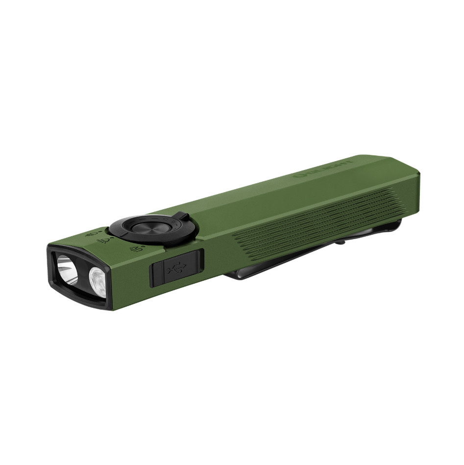 ArkPro Series – Flat Unibody EDC Flashlight with Multi-Light Sources / Green