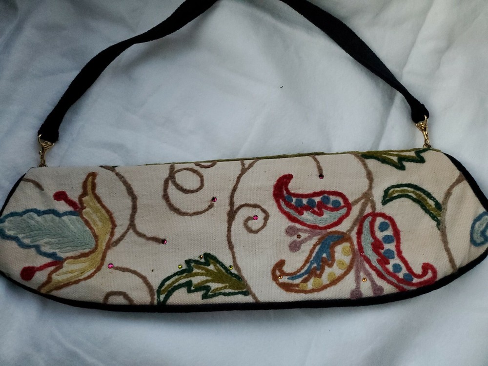 Offhand Designs Knitting/Project Bag  Embroidered