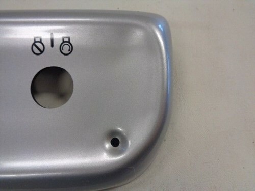 CRESTLINER BLANK IGNITION / KILL SWITCH PANEL SILVER 6 5/8" X 3 3/8" MARINE BOAT