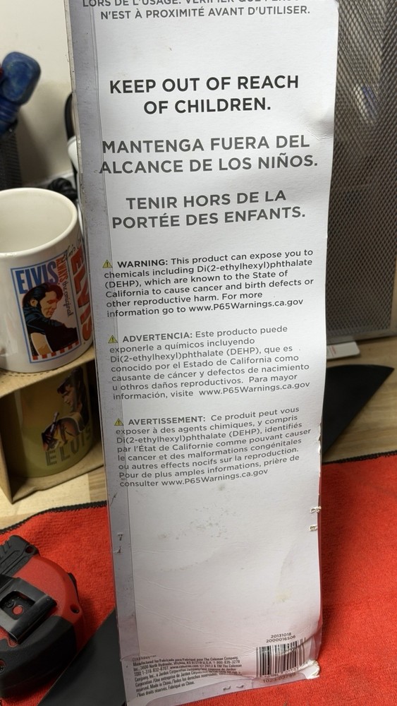 Coleman Machete with Sheath Fixed Blade Camping Tool New Open Box