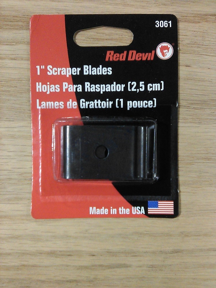Red Devil 3061  1" Scraper Blades 2PCS Per Pack