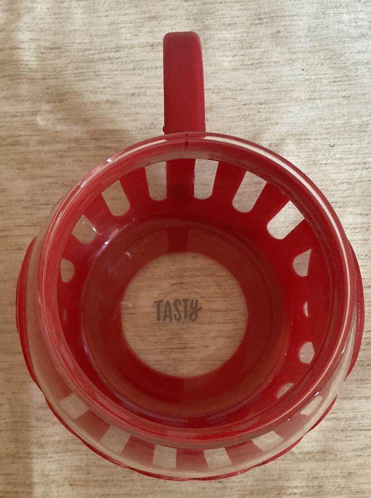 “Tasty” 1.5qt. Microwave Mini-pop Popcorn Maker - Red