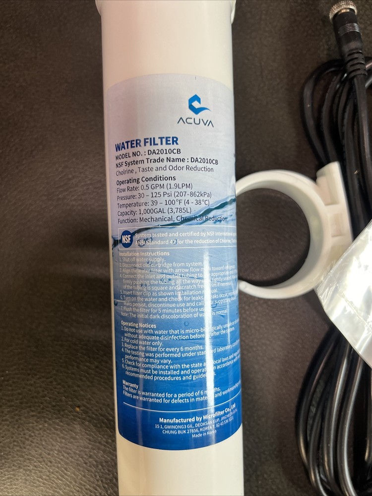RV Water Filter(ACUVA)