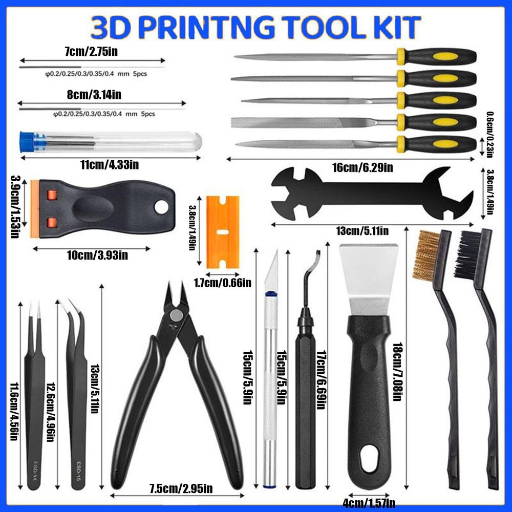 3D Printer Accessories Precision Non Slip Nozzle Maintenance Scraper