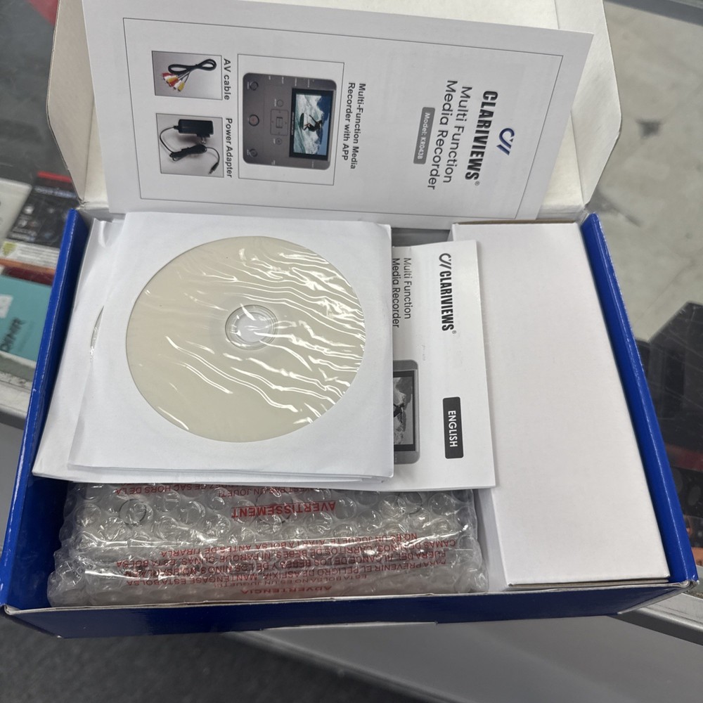 CLARIVIEWS Multi-Function Media Recorder, VHS to Digital - KR043B (New)