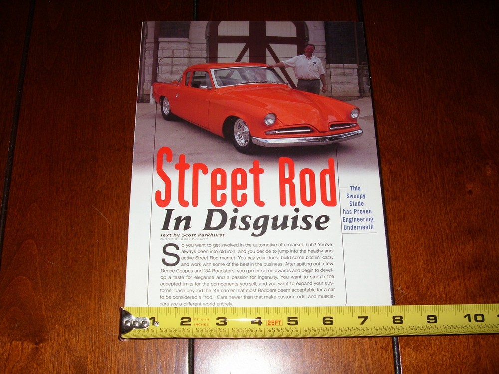 1953 STUDEBAKER CHAMPION HOT ROD - ORIGINAL 2000 ARTICLE