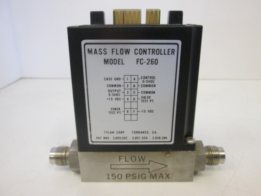 Tylan, FC-260, Mass Flow Controller, HCL, 2 SLPM, Used