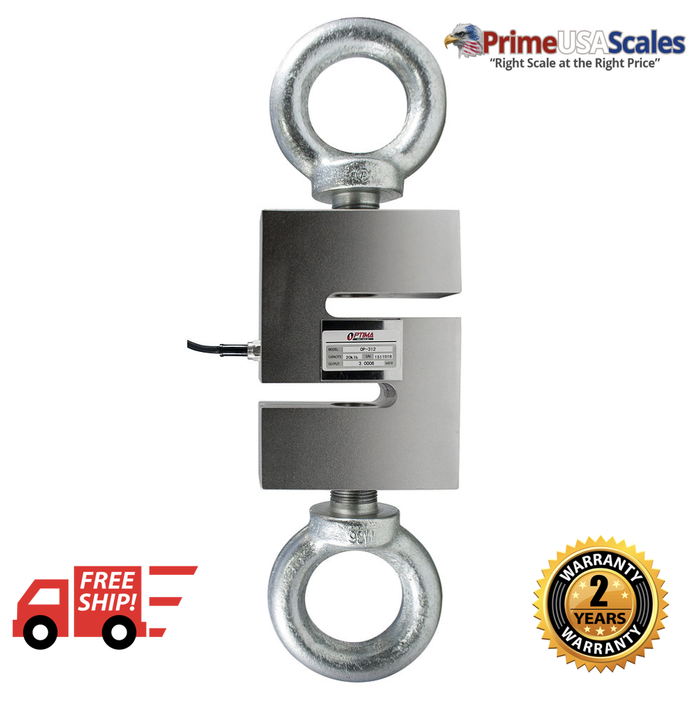 Optima Scale OP-926 250 lb x .05 lb Hanging S-Hook Crane Scale With Indicator