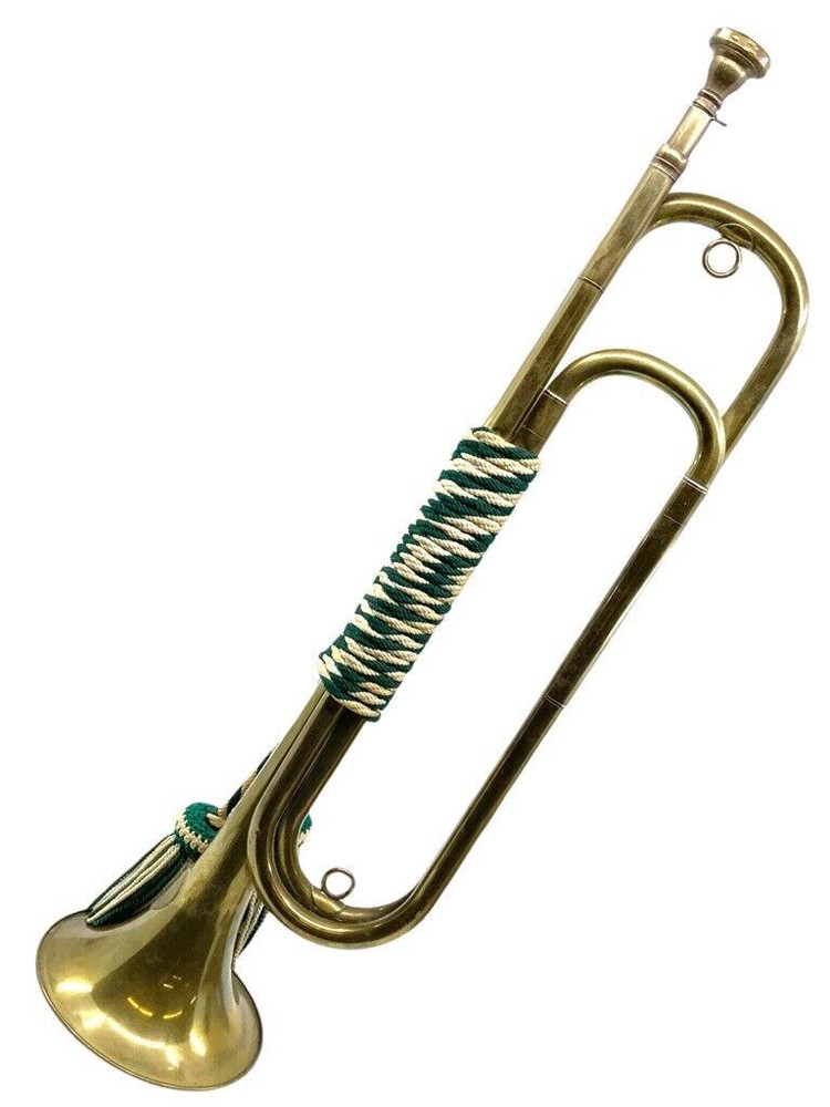 WW2 German Brass Bugle Musical Instrument