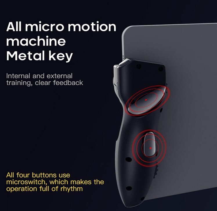 Durable Six-finger operation with physical pulse continuous click Gamepad USA