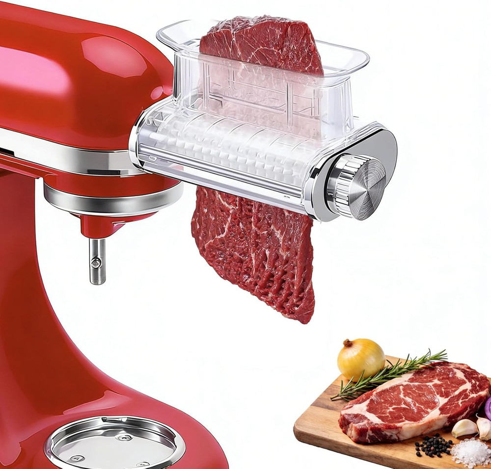 Meat Tenderizer Attachment for Kitchenaid Stand Mixer, 3 Adjustable Thickness Se