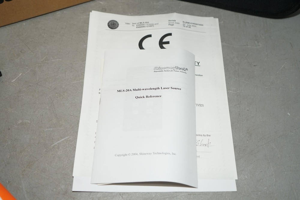 ^ Shineway Tech MLS-20A Multi-wavelength Laser Source #X5272