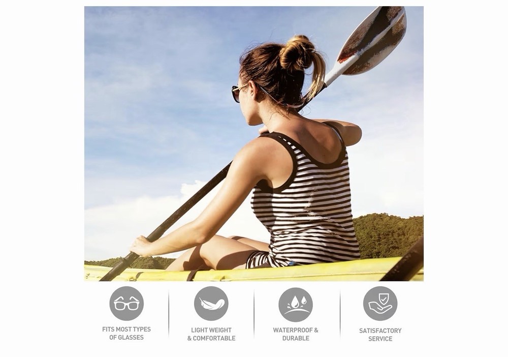 Adjustable Sunglasses Strap Retainer 4 Pack – Silicone Ends, No-Tail Lightweight