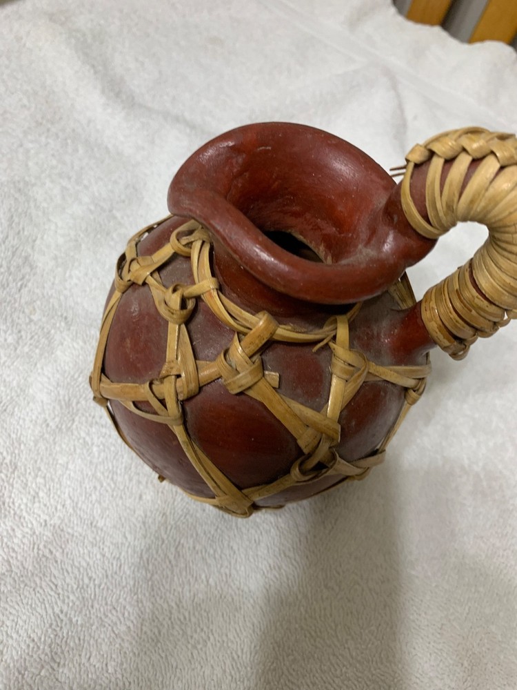 Vintage Earthware Pitcher. 5.5” Tall