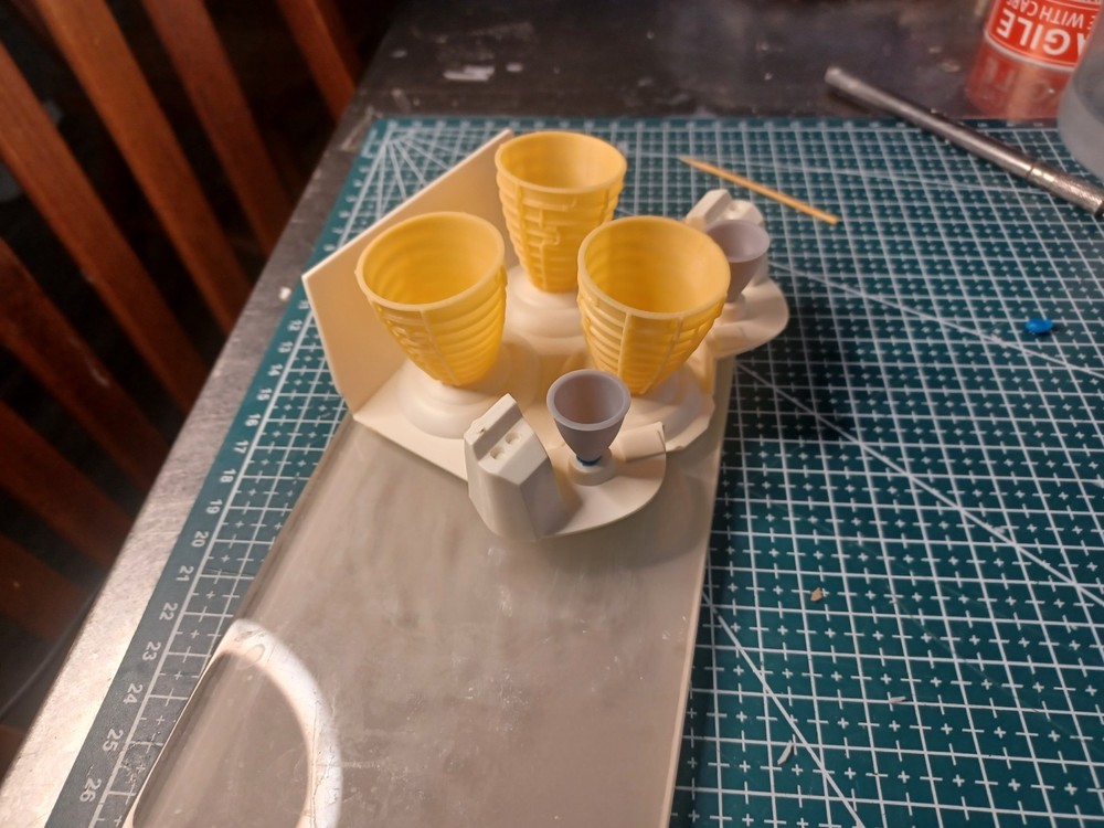 1/144 Scale RS 25 Main Engines And A Updated Service Module Engine For ARTEMIS