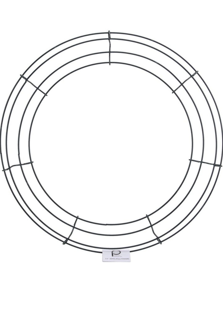 Panacea Wire Wreath Frame 14" Green 36004