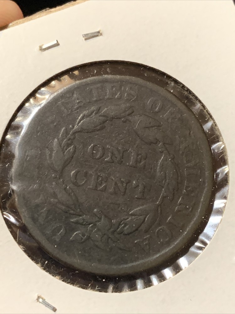 1837 Philadelphia Mint Copper Coronet Head Large Cent ~ ROTATED REVERSE ~