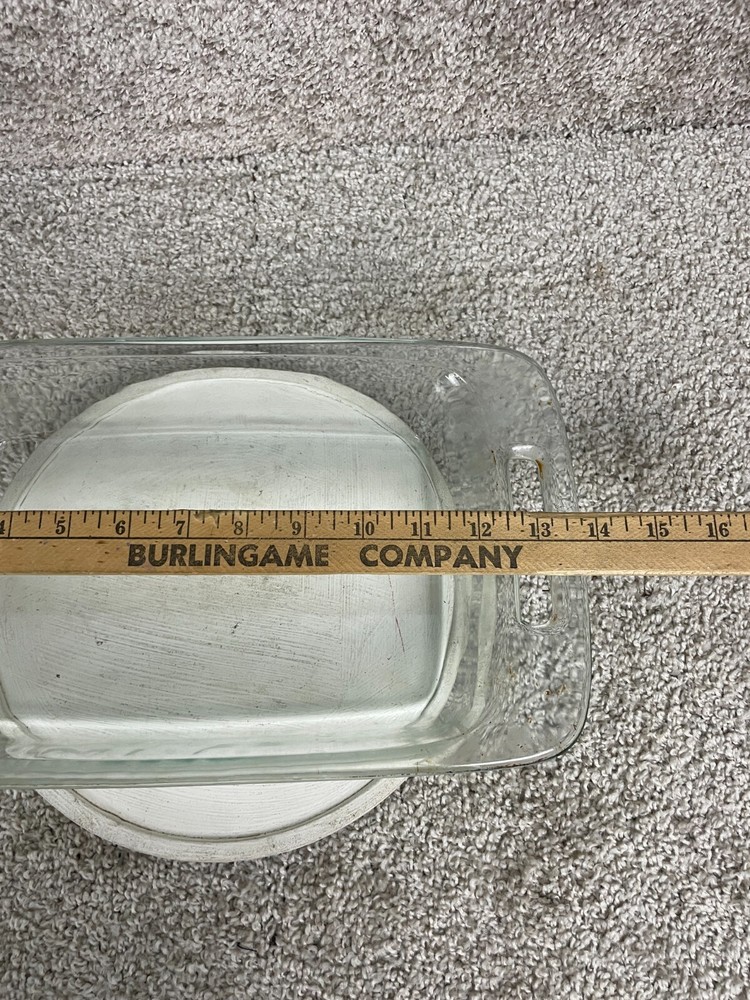 Pyrex C-232 Easy Grab Clear Glass Rectangular Baking Dish 2 Quart 1.9 Liters