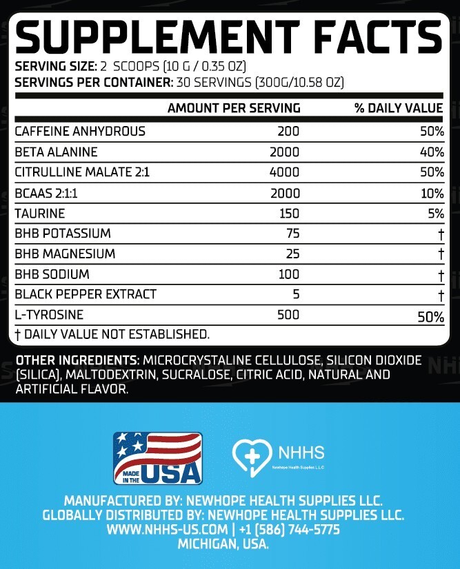 Pre workout - Ultraboost - Lemon (30 Servings)