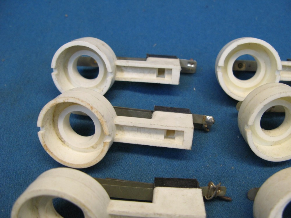10 Used Leaf Switch Push Button Holders Good Condition Vintage Arcade