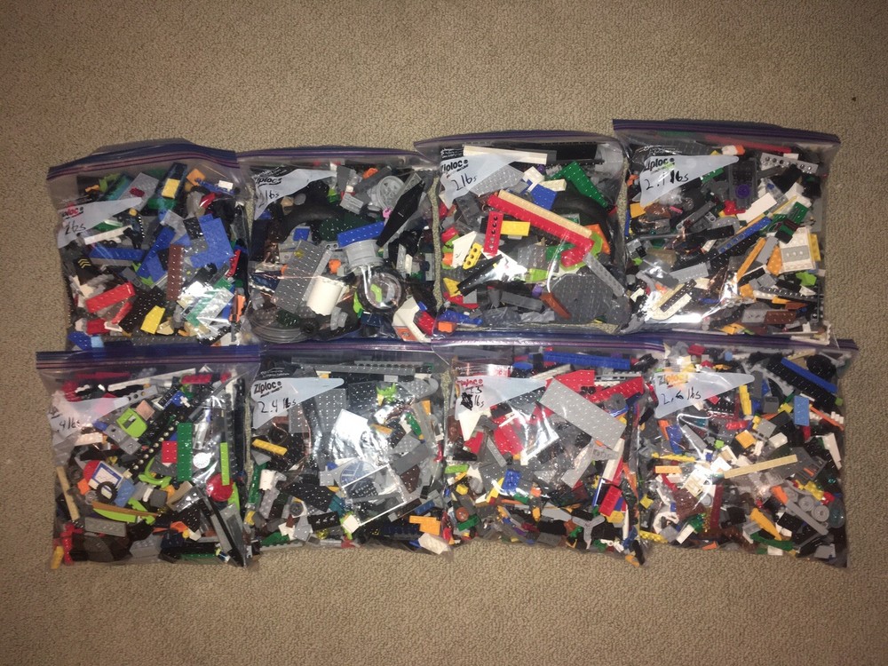 2.5 lbs Assorted LEGO Bulk Mixed Pieces Lot