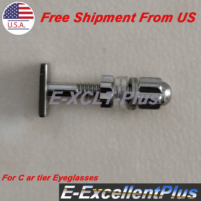 New Rectangle Screw & Bolt Set Replacement For C ar tier Eyeglasses Frame Silver