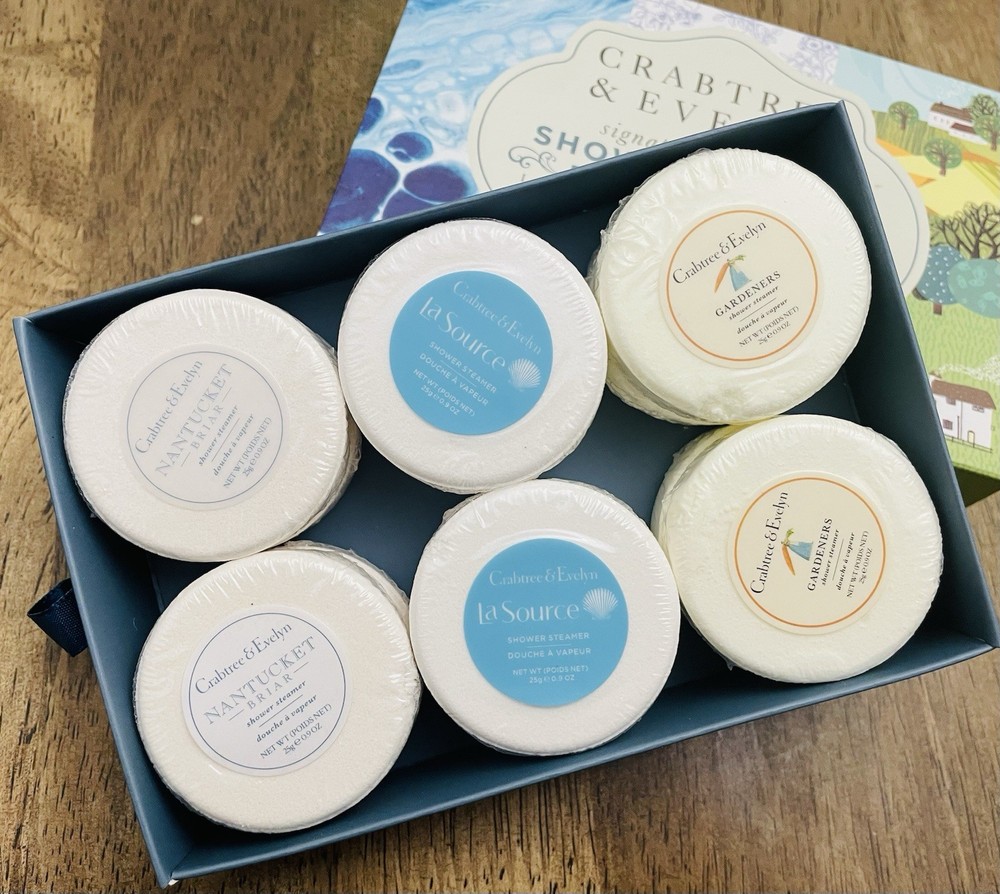 NEW Crabtree & Evelyn Shower Steamer Tablets 12pc
