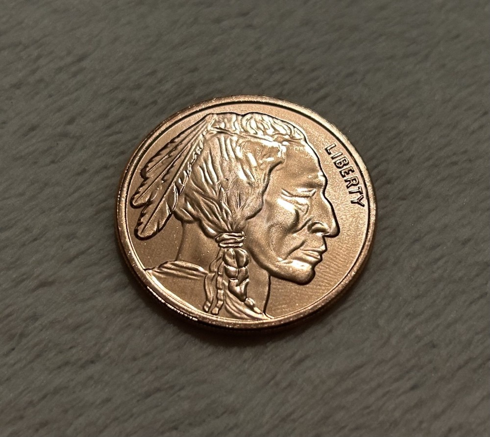 Buffalo 1 oz Pure Copper Round