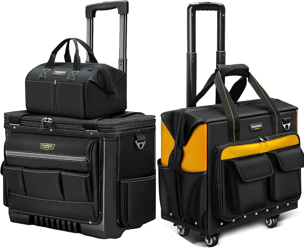 Versatile Rolling Tool Bag - Select 2-Wheel or 4-Wheel Option!