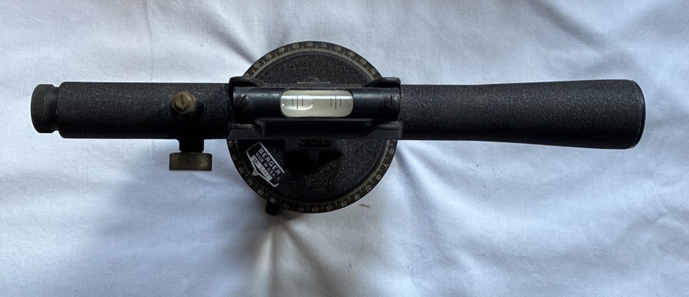 C.L. Berger Engineering Instruments Surveying Transit Level Scope 1B-1297 w/Box