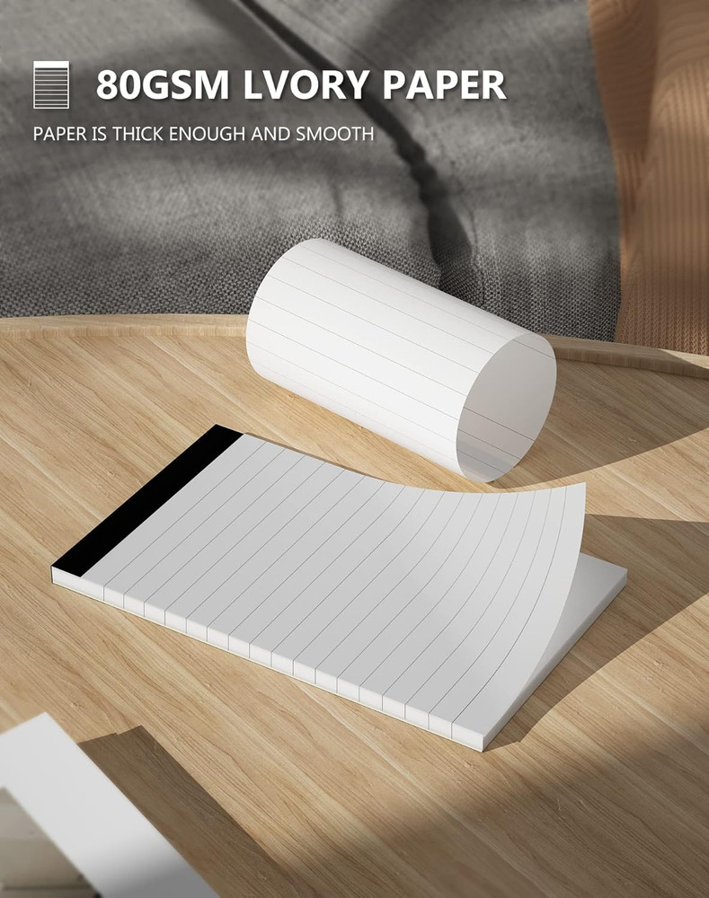 6 Pack Mini Notepads 3x5 Refill Pads 180 Sheets Small Lined Pocket Notebook