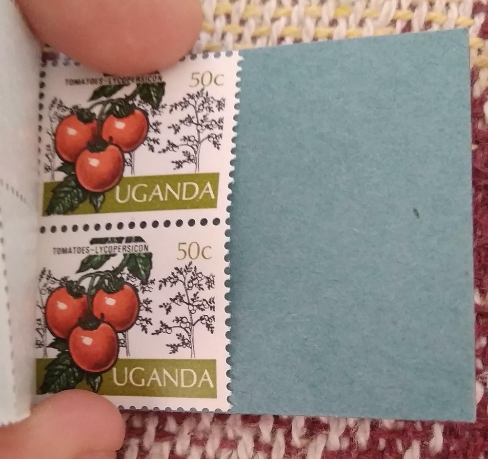 L3121 UGANDA POSTAGE STAMPS BOOKLET 5/- INCOMPLETE