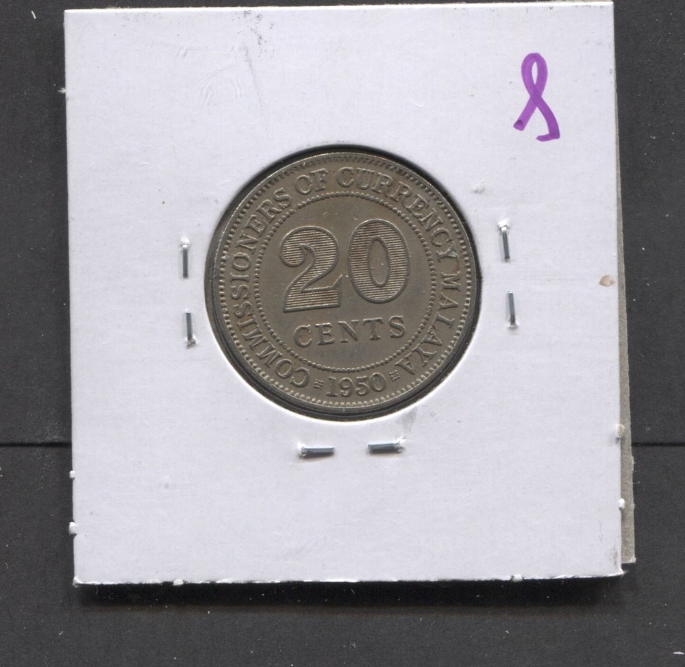 1950-Malaya-20 Cents