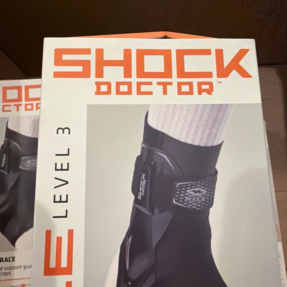 Shock Doctor Ankle Brace W/molded support guard Level 3, Size medium left side