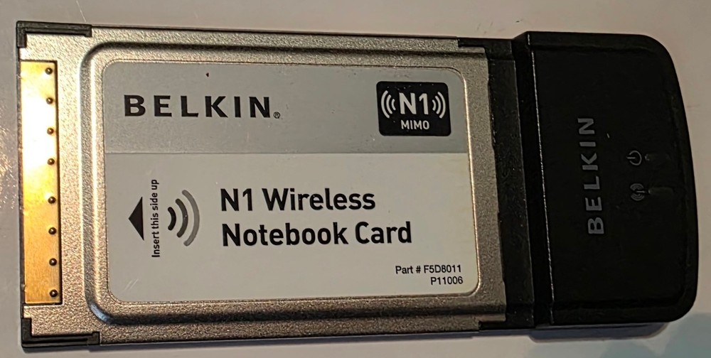 Belkin N1 Wireless Notebook Card (USED)