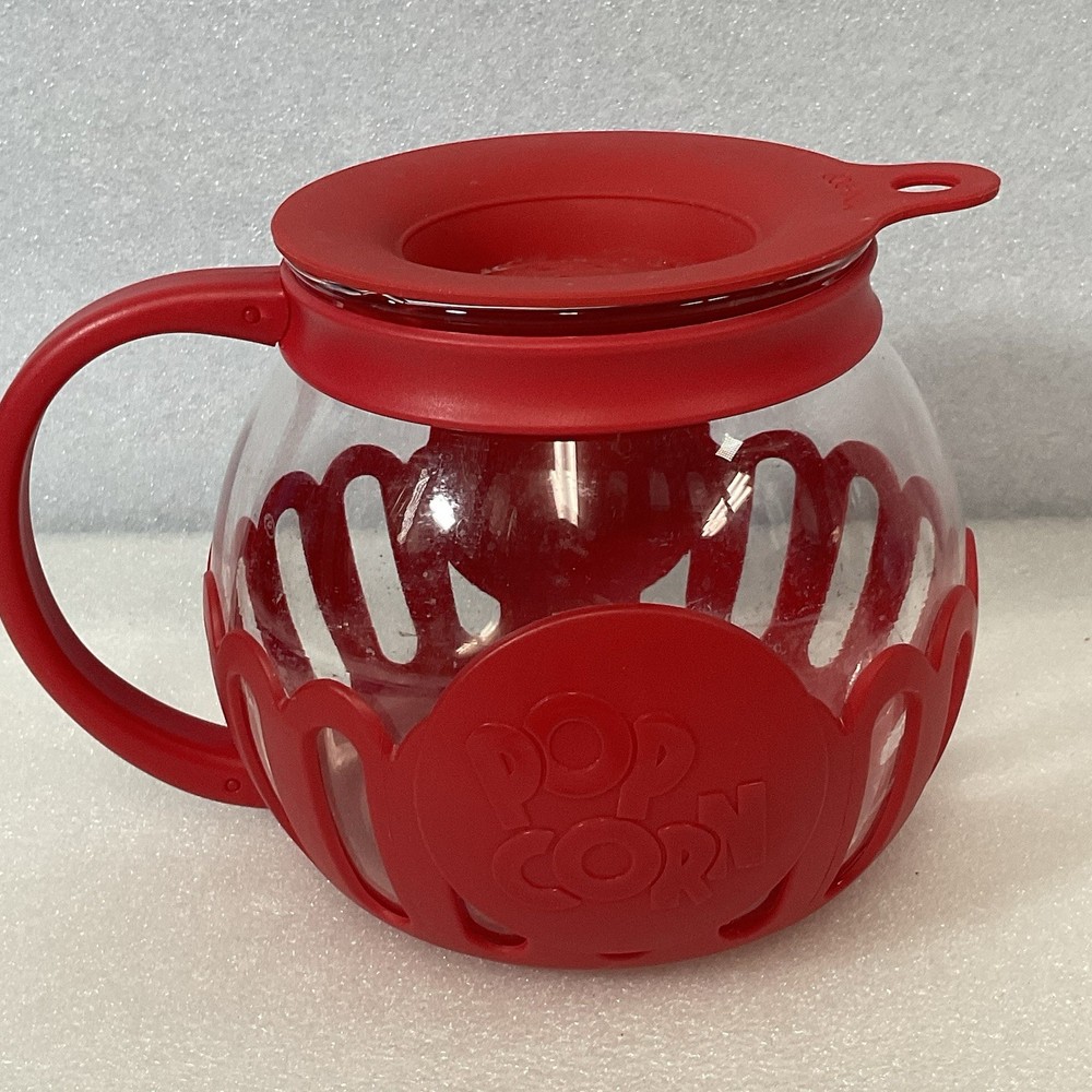 Ecolution Tasty Mini-Pop Microwave Popcorn Maker 1.5qt Red