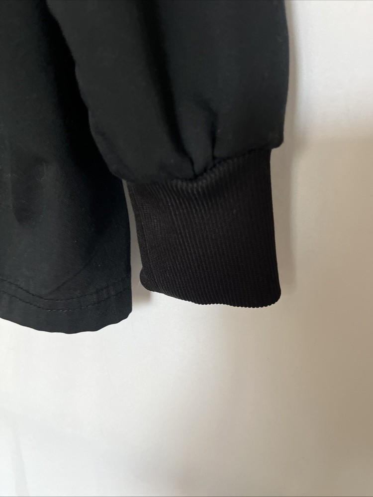 Cherokee Workwear Black Snap Button Lab Coat XL