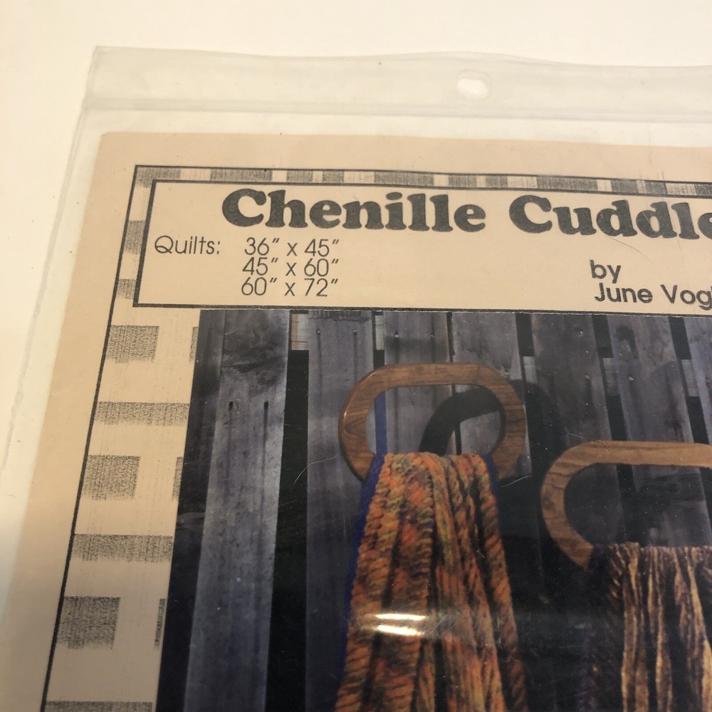 Chenille Cuddler Quilt Vogies Patterns 3 Sizes