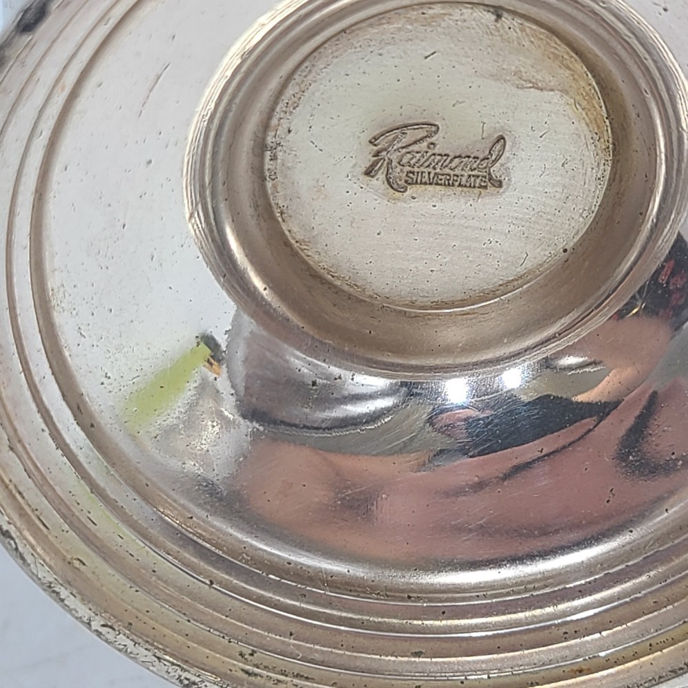 RAIMOND SILVER PLATE SUGAR SCUTTLE WITH SCOOP