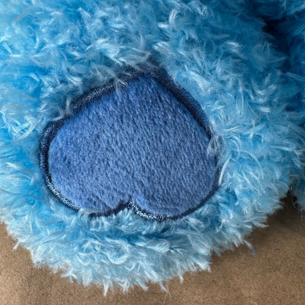 Care Bears Grumpy Bear Cupid Plush Blue NWT Valentine Wings Heart Bow