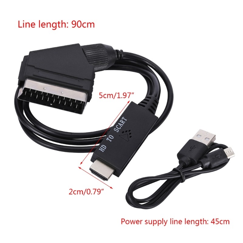 Lightweight to Scart Adapter Converter Input