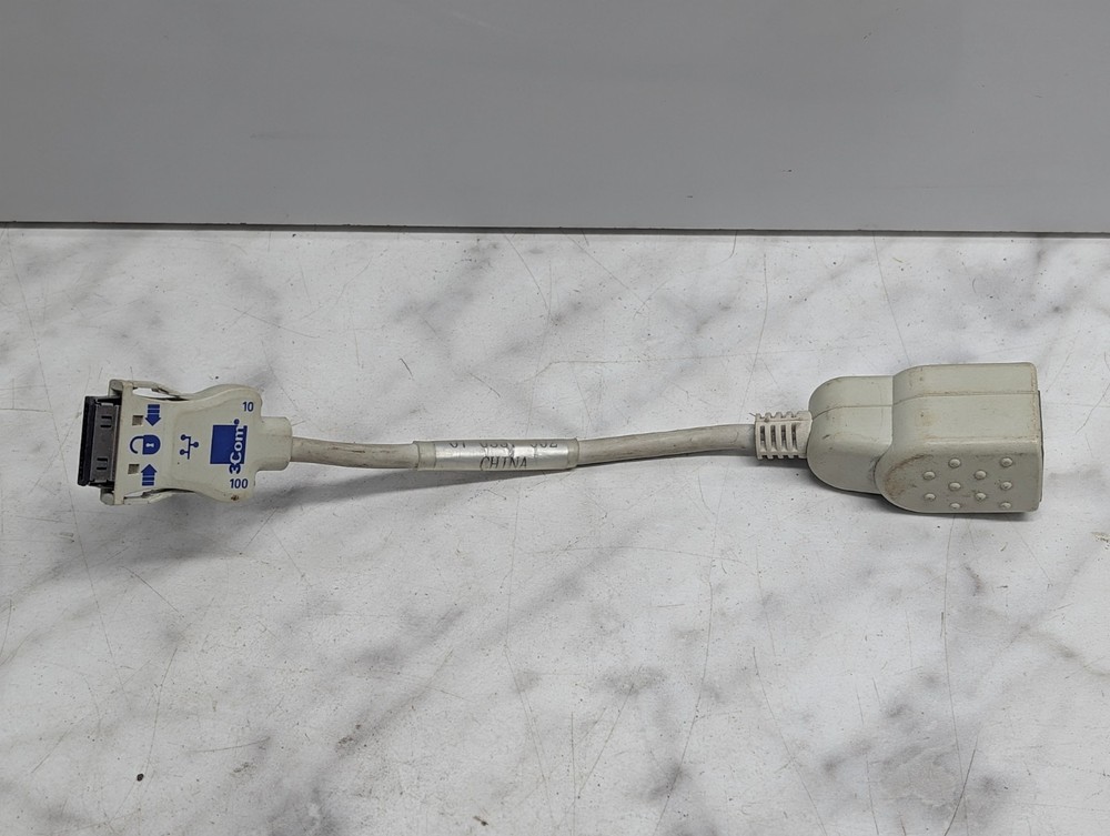 3Com 10/100 Network Interface Dongle Cable Proprietary to RJ45 Adapter