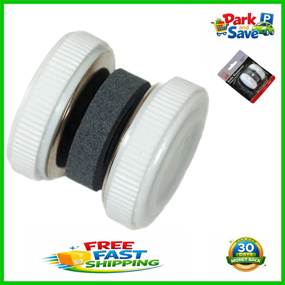 White Roller Style Knife Sharpener - Lightweight Design for Precision Sharpening