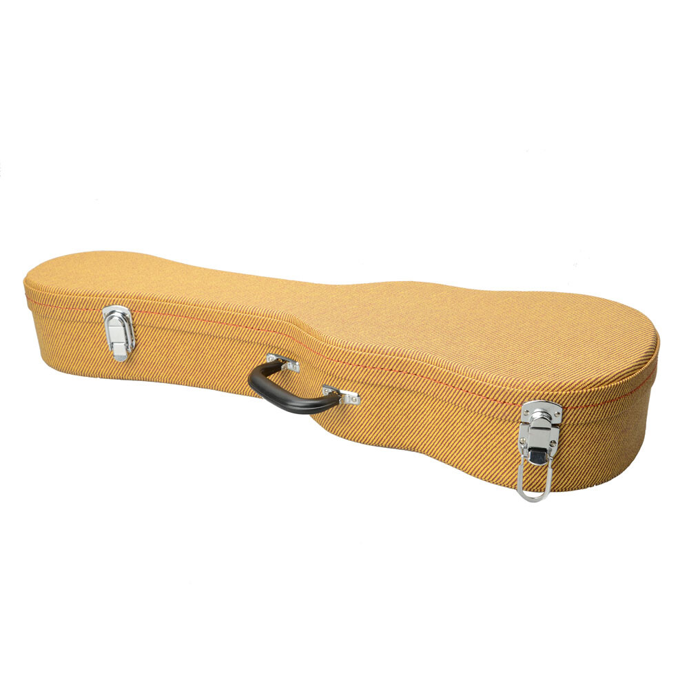 26" Top Grade Tenor Leather Ukulele Case Yellow